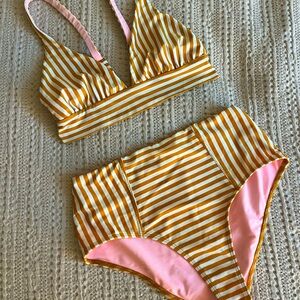 Xirena Serena swim top & high waisted bottoms